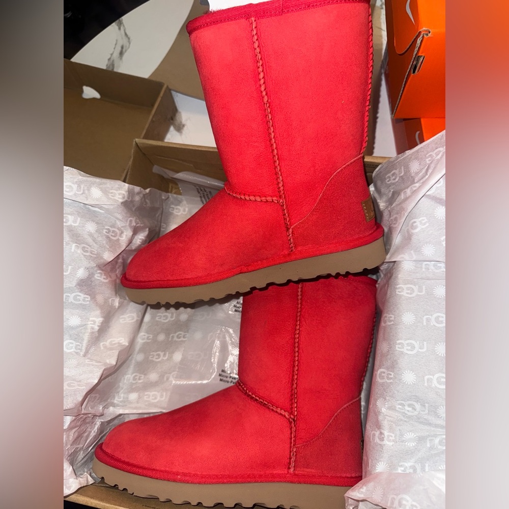UGG Red Winter Boots